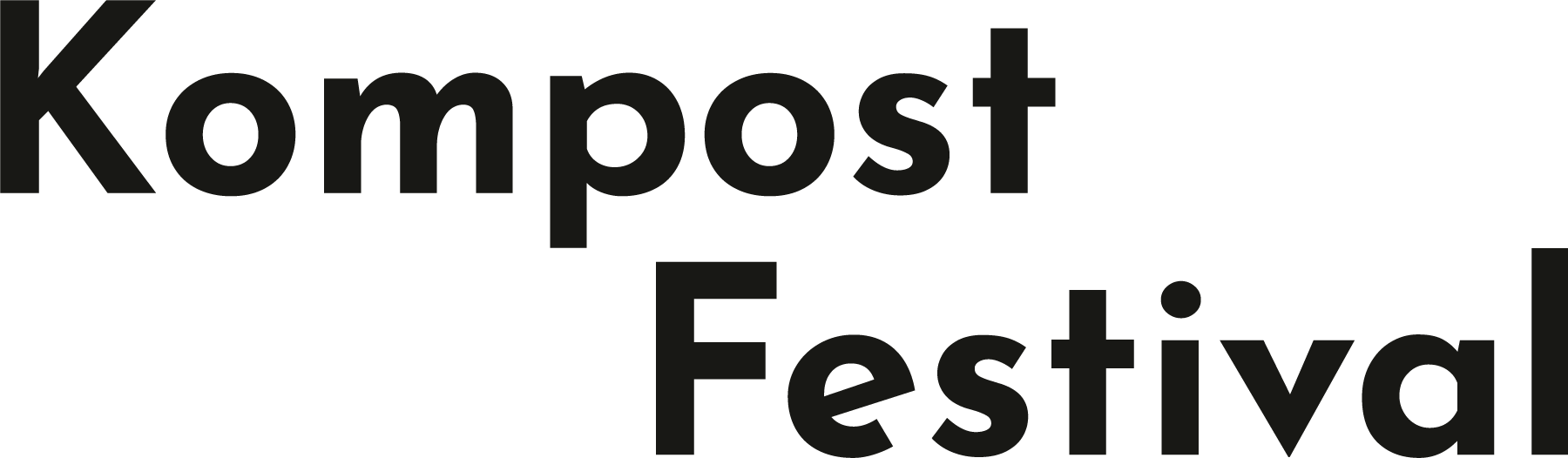Schriftzug des Kompost Festivals 2026 in Berlin